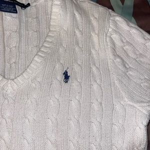 Womens Polo Sweater V-Neck XL